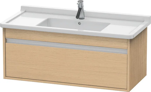 Duravit Waschtischunterschrank wandhängend „Ketho“ 100 × 41 × 45,5 cm Eiche Natur Duravit Waschtischunterschrank wandhängend „Ketho“ 100 × 41 × 45,5 cm Eiche Natur