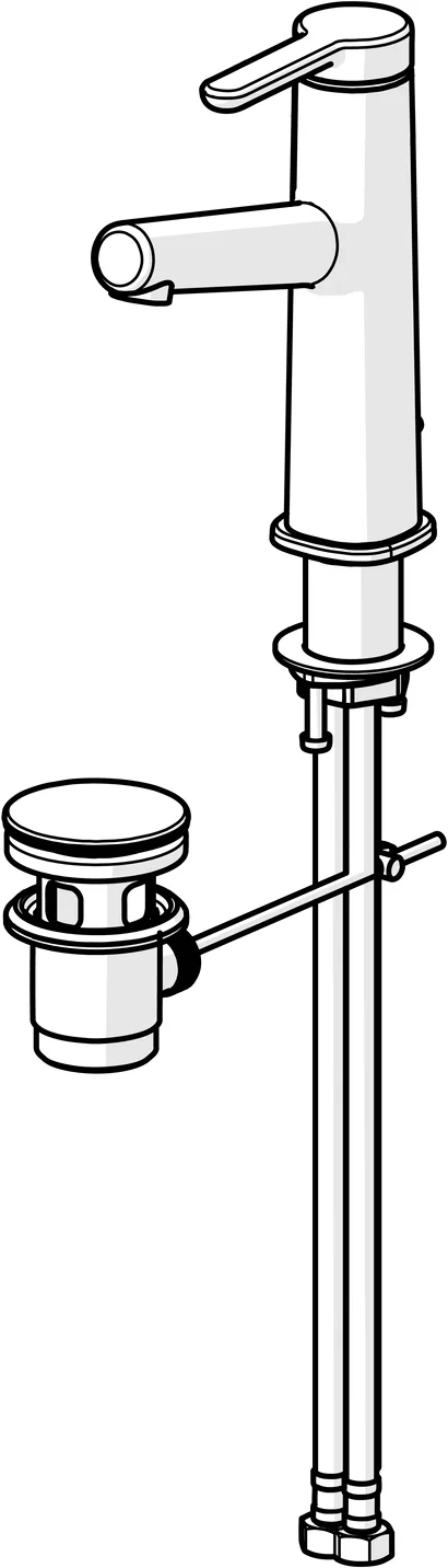 HansaDESIGNO Style Waschtischarmatur 5183 Zugstangenablaufgarnitur Ausladung 128 mm DN15 Chrom HansaDESIGNO Style Waschtischarmatur 5183 Zugstangenablaufgarnitur Ausladung 128 mm DN15 Chrom