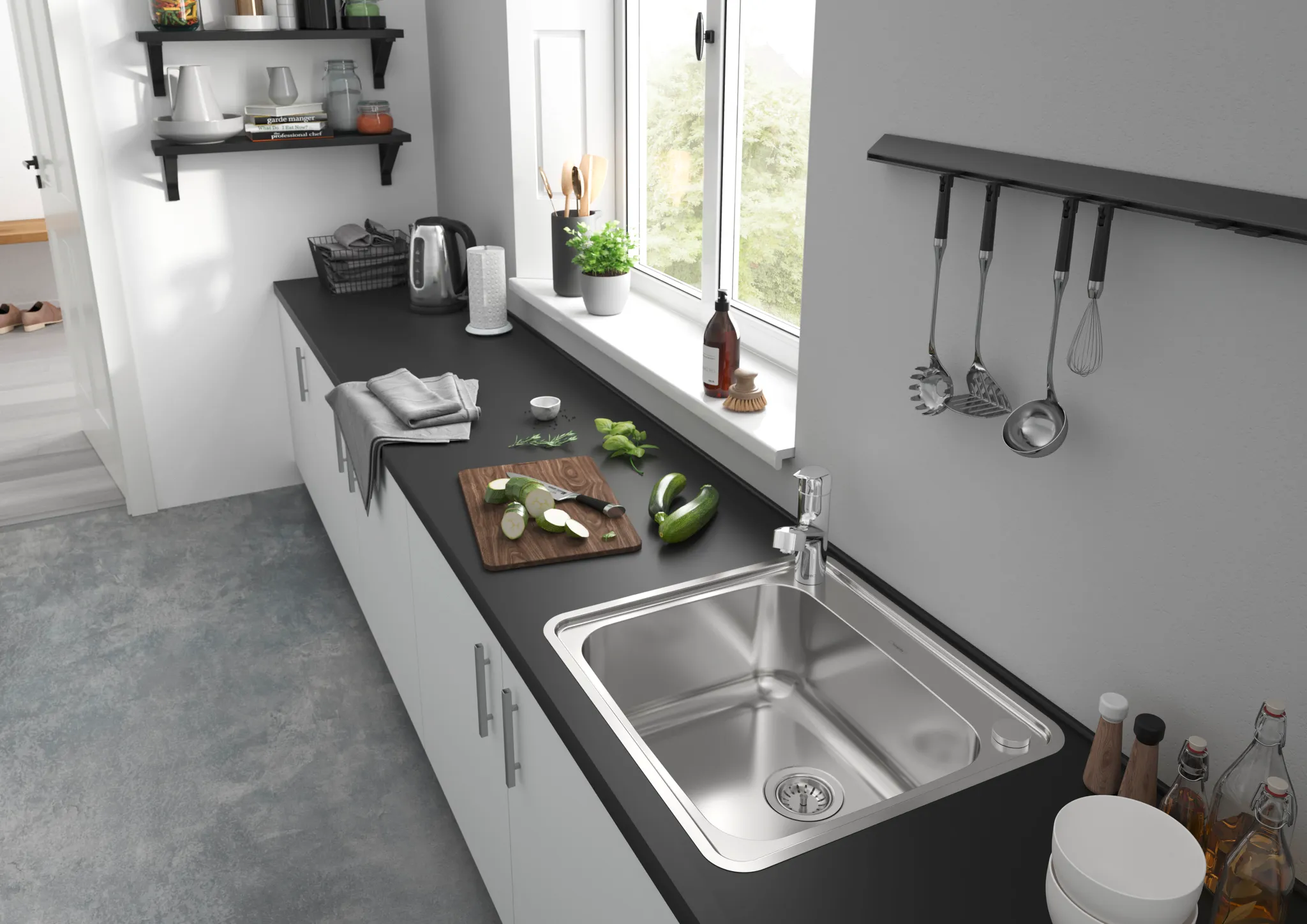 Spültischmischer 150 Focus M42 Ausziehauslauf 1jet chrom Spültischmischer 150 Focus M42 Ausziehauslauf 1jet chrom