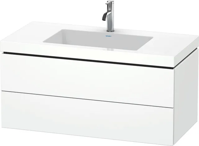 Duravit Möbelset c-shaped Set wandhängend wandhängend „L-Cube“ 100 × 50 × 48 cm Weiß Supermatt Duravit Möbelset c-shaped Set wandhängend wandhängend „L-Cube“ 100 × 50 × 48 cm Weiß Supermatt