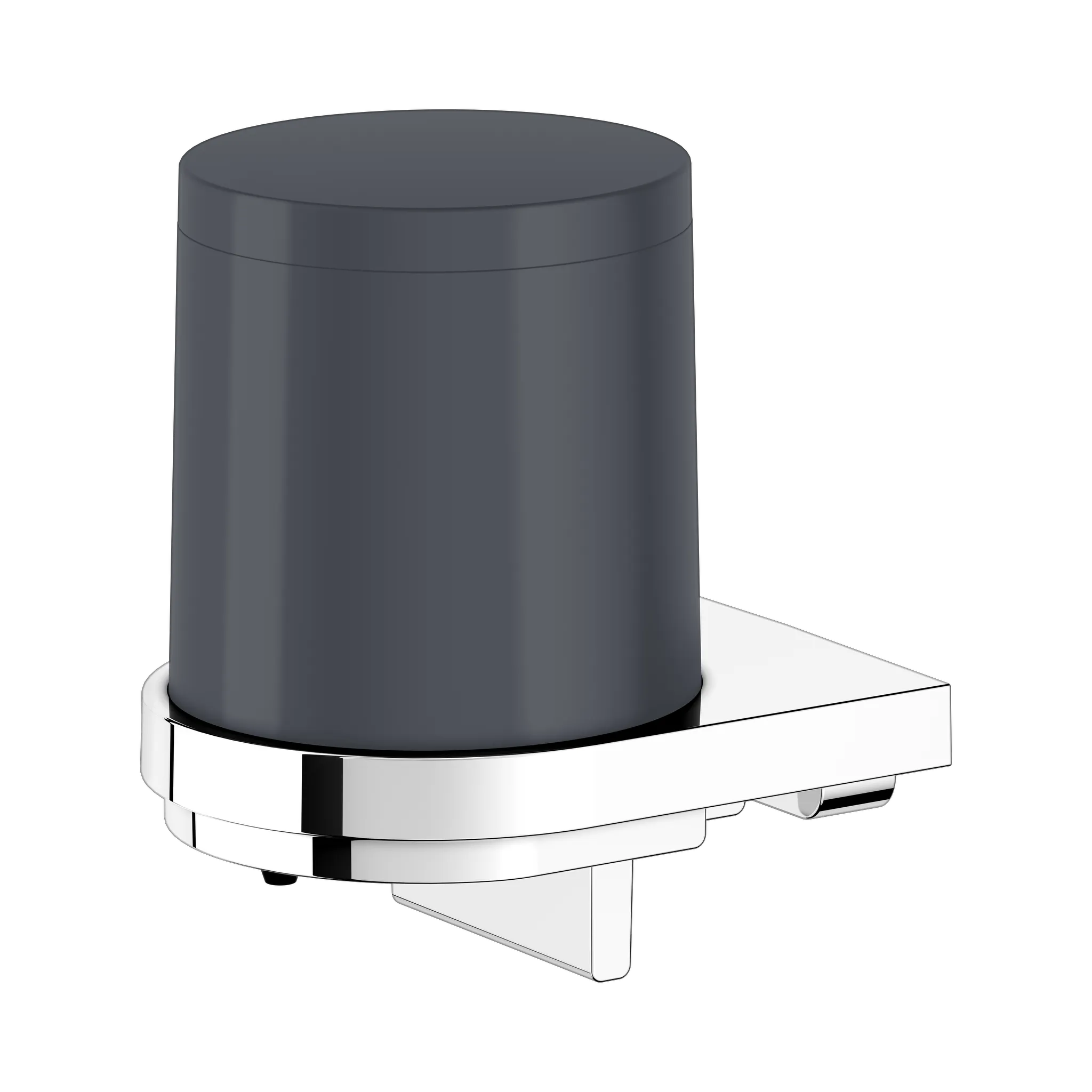 Collection Moll Lotionspender mit Halter und Pumpe verchromt/anthrazit Collection Moll Lotionspender mit Halter und Pumpe verchromt/anthrazit