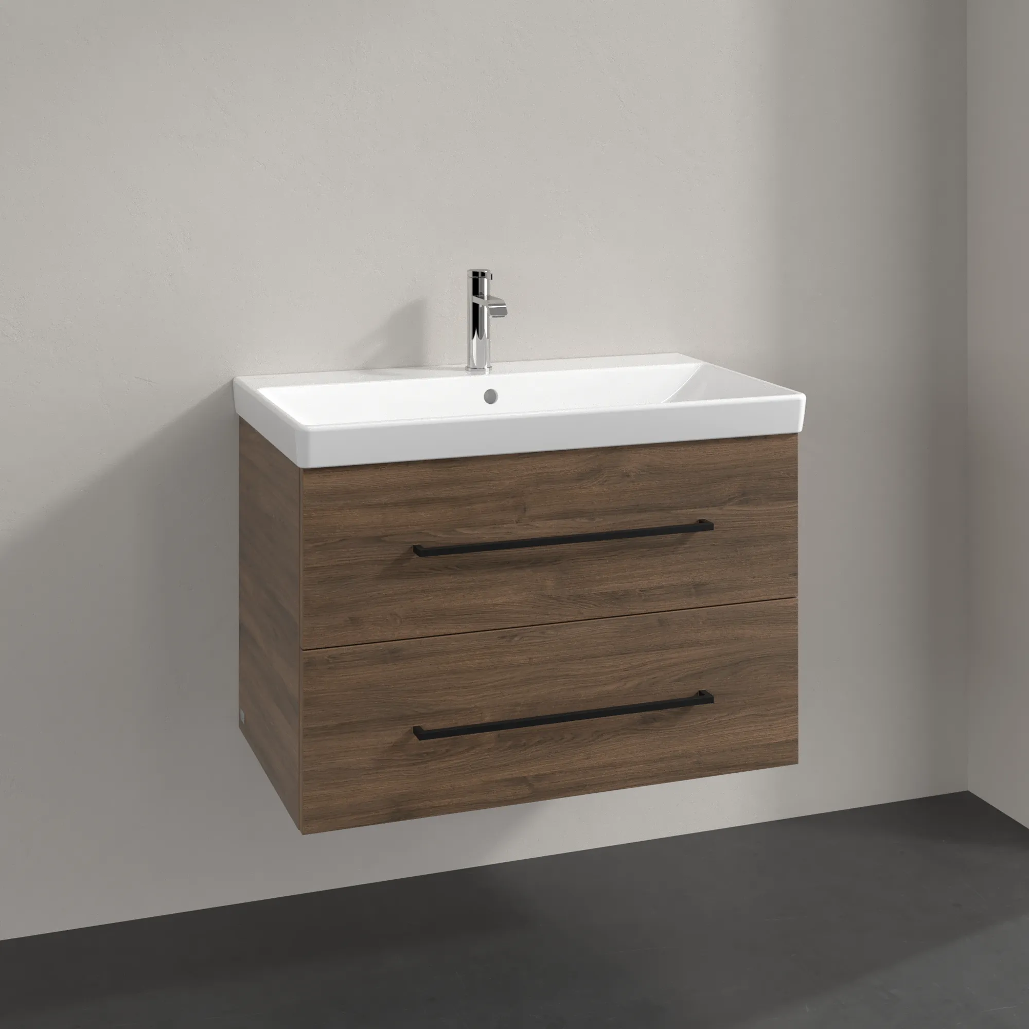 Villeroy & Boch Waschbeckenunterschrank Avento, Arizona Oak, 776x514x450 mm, Eckig, SoftClosing, 2 Auszüge
