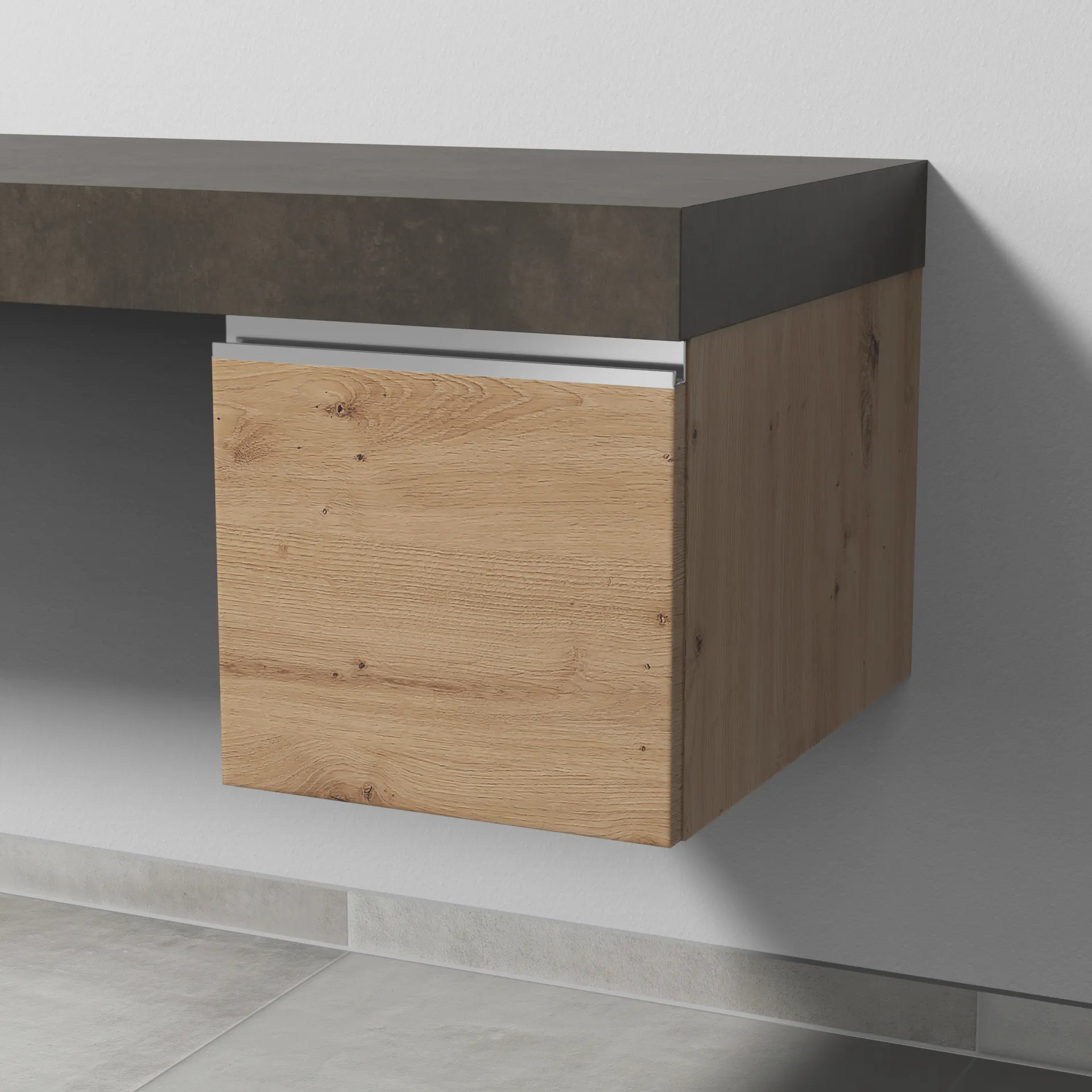 Sanipa Anbauschrank „2morrow“ 350 × 340 × 520 mm in Eiche Natural-Touch Sanipa Anbauschrank „2morrow“ 350 × 340 × 520 mm in Eiche Natural-Touch