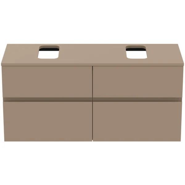 Ideal Standard Waschtischunterschrank „Finesse“ 120,2 × 55,8 × 44 cm Greige matt