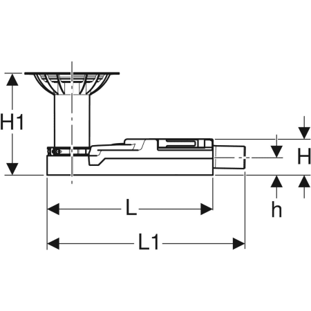 Duschbodenablauf für Bodenbeläge aus Vinyl (PVC), für Estrichhöhe am Einlauf 94–114 mm: d=40mm Duschbodenablauf für Bodenbeläge aus Vinyl (PVC), für Estrichhöhe am Einlauf 94–114 mm: d=40mm