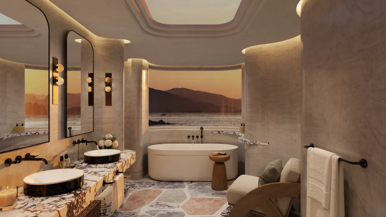 Hansgrohe AXOR Suite Badewanne, freistehend, weiß-chrom, 1900 x 850 mm, Einstiegshöhe 631 mm, Füllhöhe ca. 355 mm, Liegefläche 1685 x 627 mm