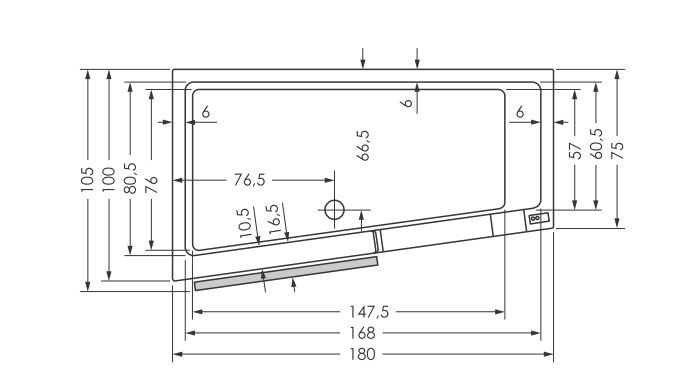 repaBAD Duschbadewanne rechts, Ecke „Easy-In“ 180 cm repaBAD Duschbadewanne rechts, Ecke „Easy-In“ 180 cm