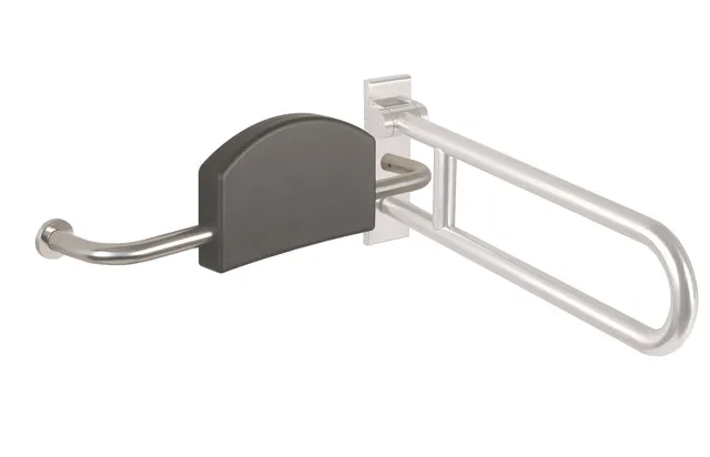 HEWI Rückenstütze Serie 805 Classic, links, Edelstahl, 670-730mm breit HEWI Rückenstütze Serie 805 Classic, links, Edelstahl, 670-730mm breit