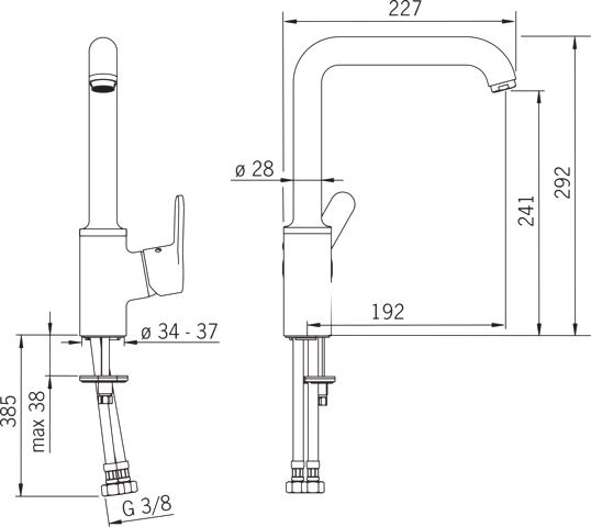HansaPRIMO Einhebelmischer Küchenarmatur HansaPRIMO 4920 Ausladung 192 mm DN15 Chrom HansaPRIMO Einhebelmischer Küchenarmatur HansaPRIMO 4920 Ausladung 192 mm DN15 Chrom