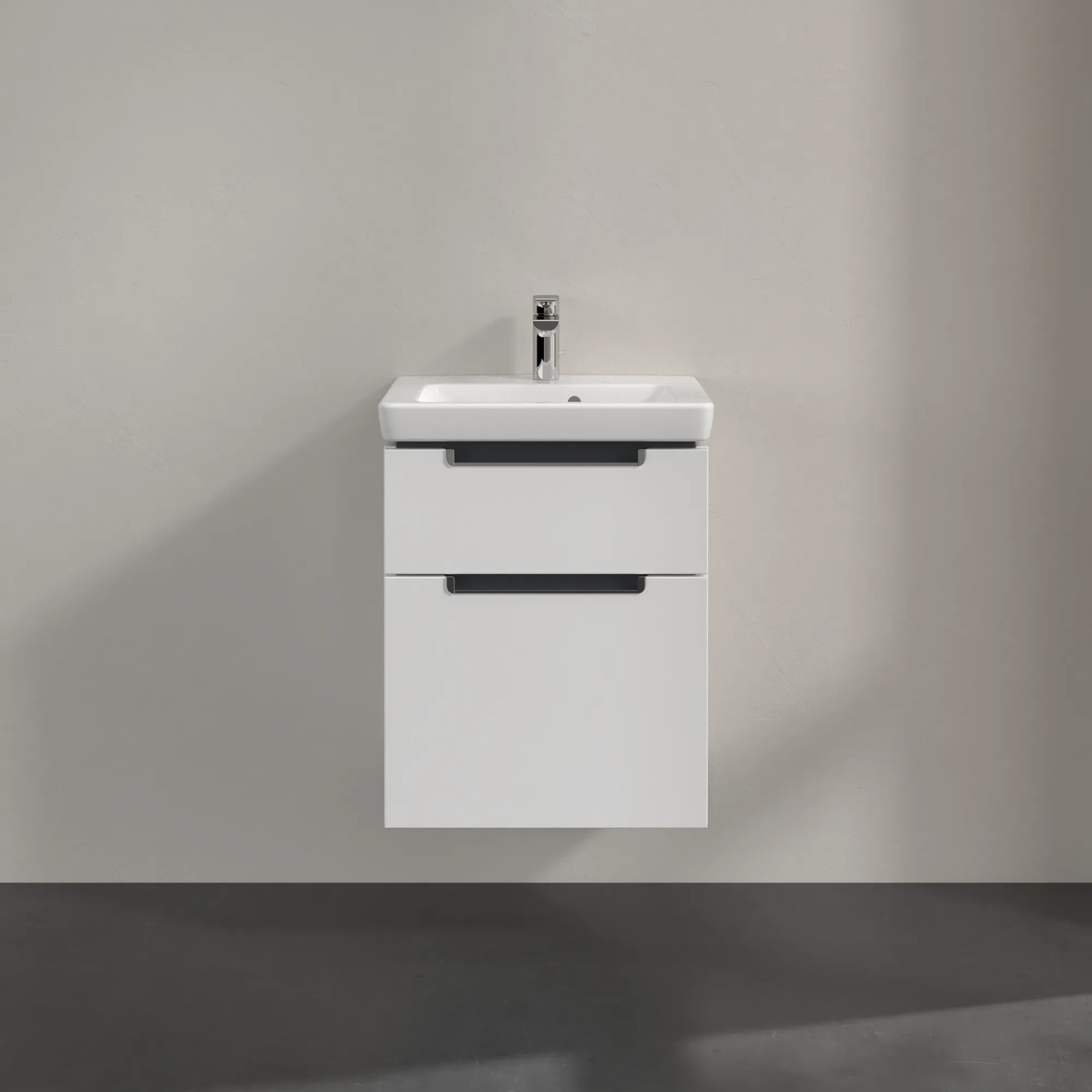 Villeroy & Boch Waschtischunterschrank „Subway 2.0“ 485 × 590 × 379 mm Glossy White, für Becken mittig, ohne Beleuchtung Villeroy & Boch Waschtischunterschrank „Subway 2.0“ 485 × 590 × 379 mm Glossy White, für Becken mittig, ohne Beleuchtung