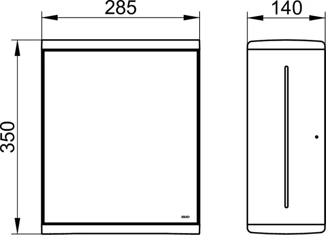 Collection Moll Papiertuchspender mit Spiegeltür Anschlag links silber-eloxiert/anthrazit Collection Moll Papiertuchspender mit Spiegeltür Anschlag links silber-eloxiert/anthrazit