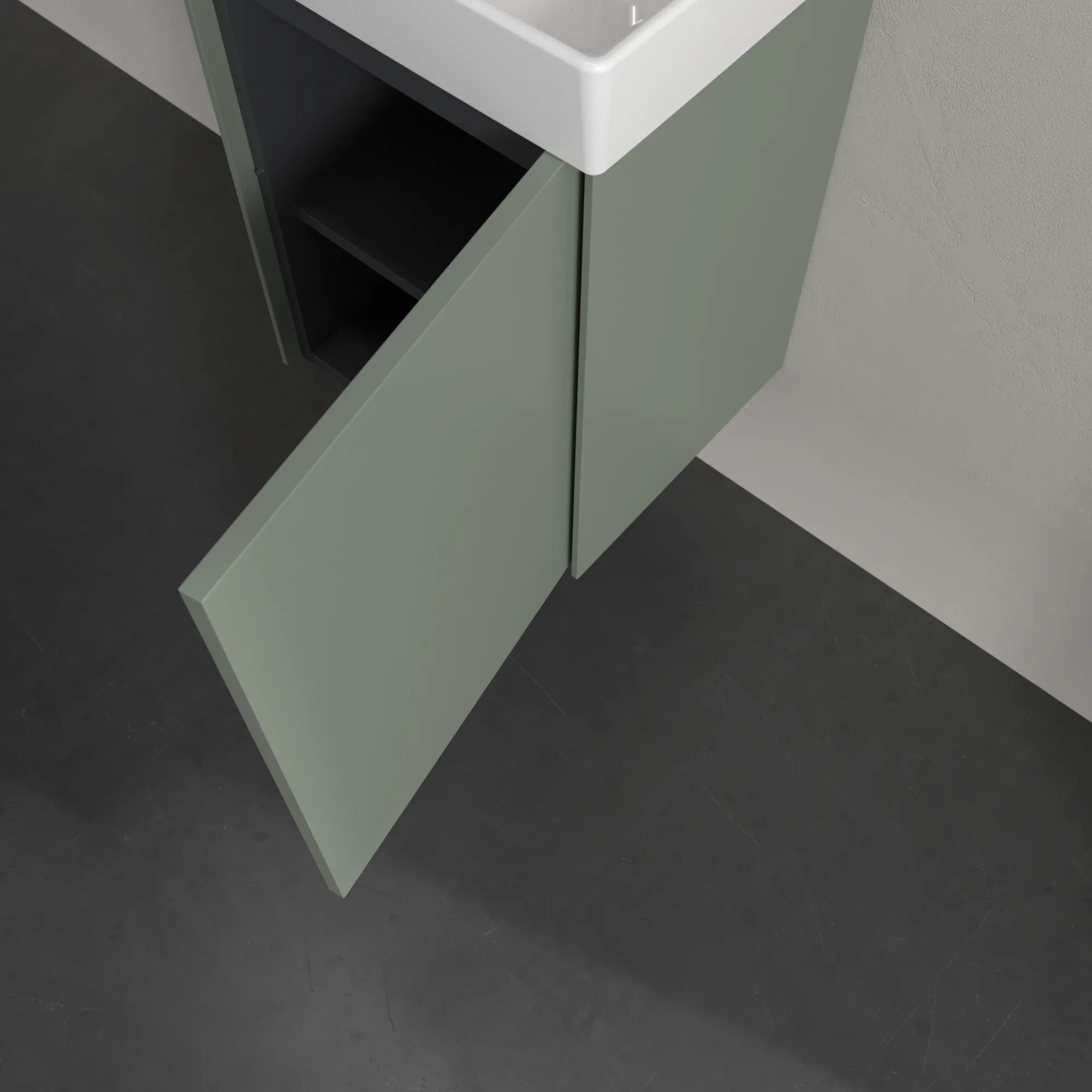 Villeroy & Boch Collaro Waschbeckenunterschrank C00501, 410 x 546 x 344 mm, Soft Green Villeroy & Boch Collaro Waschbeckenunterschrank C00501, 410 x 546 x 344 mm, Soft Green