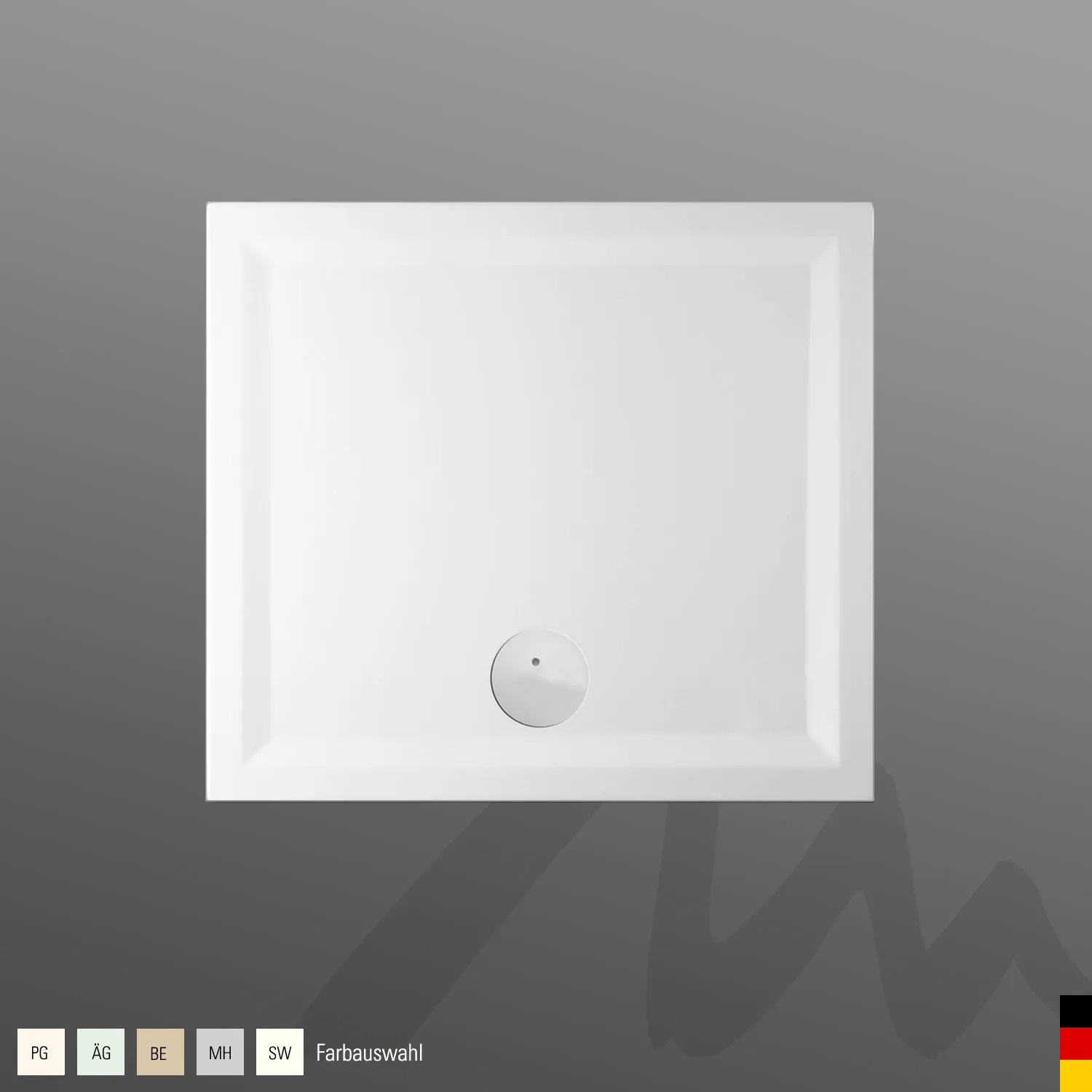 Mauersberger litop Acryl-Duschwanne litop 100⁄90 SF 1000x900x50, Farbgruppe 2 Mauersberger litop Acryl-Duschwanne litop 100⁄90 SF 1000x900x50, Farbgruppe 2
