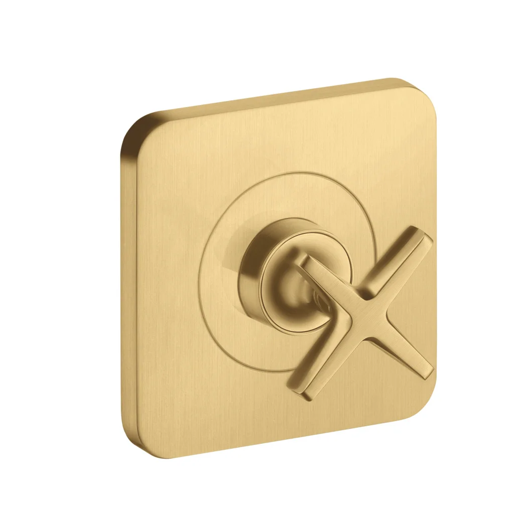 Hansgrohe AXOR Citterio E Absperrventil Unterputz Brushed Gold Optic 120/120