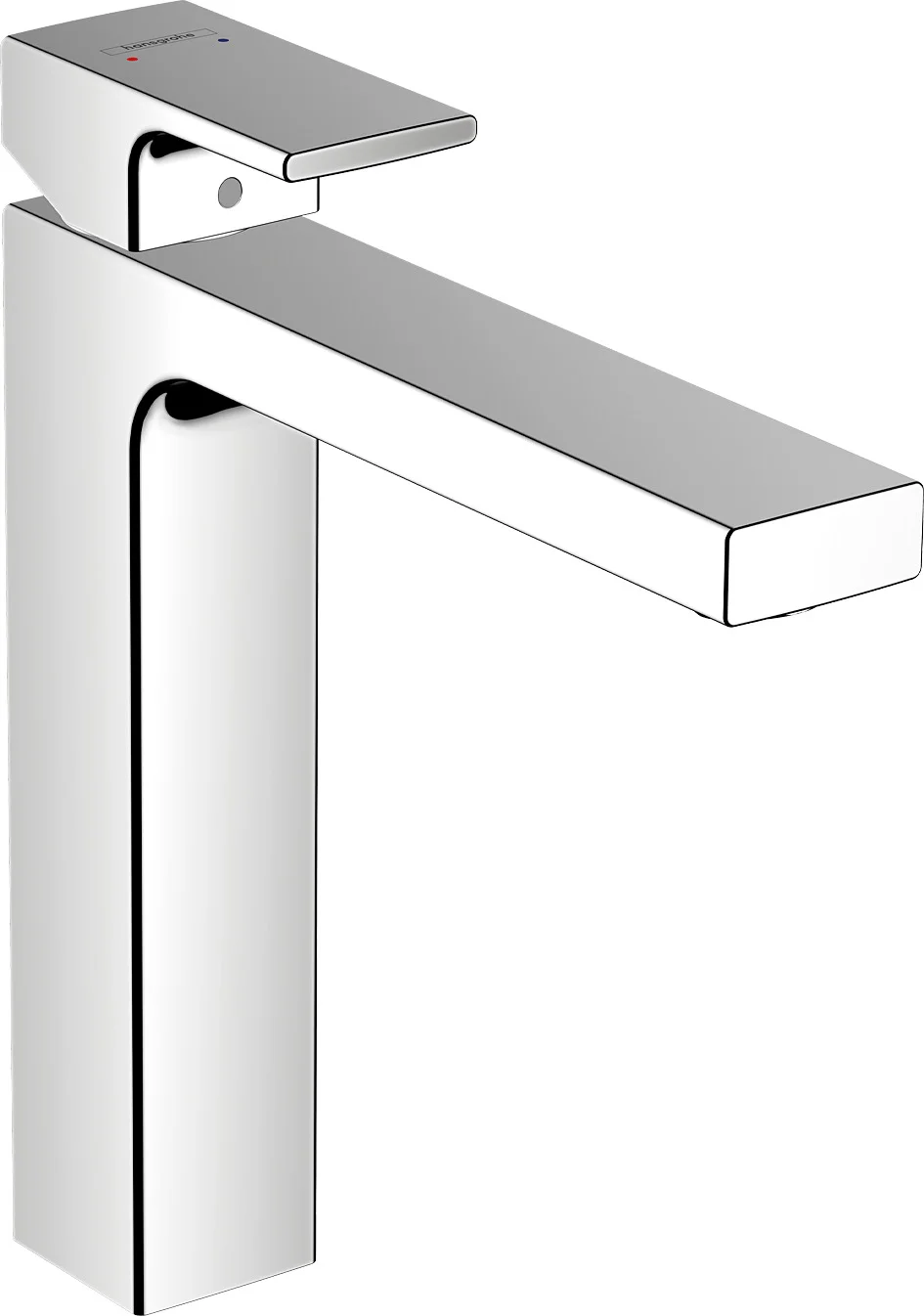 Hansgrohe Vernis Shape Einhebel-Waschtischmischer 190, Chrom, Ausladung 181 mm, Auslaufhöhe 190 mm