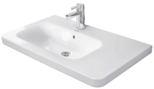 Wandwaschtisch „DuraStyle“, mit Überlauf, Hahnlochposition mittig Wandwaschtisch „DuraStyle“, mit Überlauf, Hahnlochposition mittig