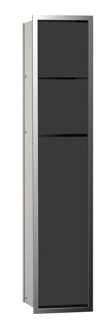 emco WC-Modul „asis module 150“ 16,8 × 78,7 × 13,5 cm in chrom / schwarz emco WC-Modul „asis module 150“ 16,8 × 78,7 × 13,5 cm in chrom / schwarz