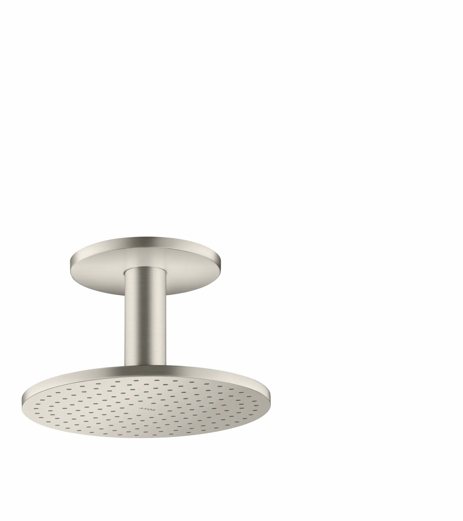 Hansgrohe AXOR ShowerSolutions Kopfbrause 250 2jet mit Deckenanschluss, Edelstahl Optic