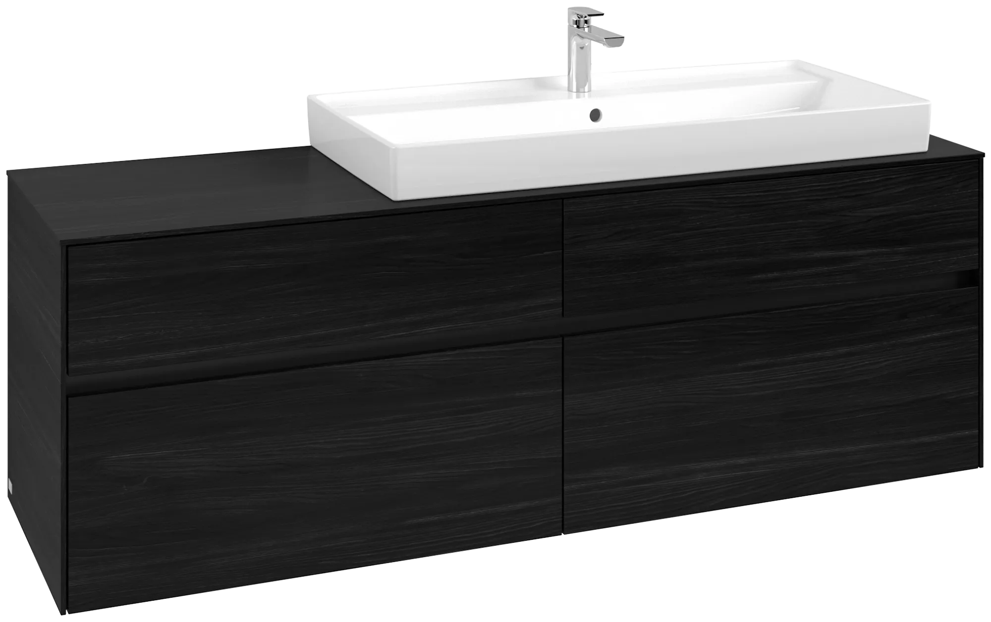 Villeroy & Boch Collaro Waschbeckenunterschrank C03000, 1600 x 548 x 500 mm, Black Oak