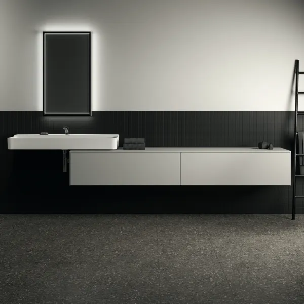 Ideal Standard Waschtischunterschrank „Conca“ 238,7 × 37 × 50,5 cm Weiß matt lackiert