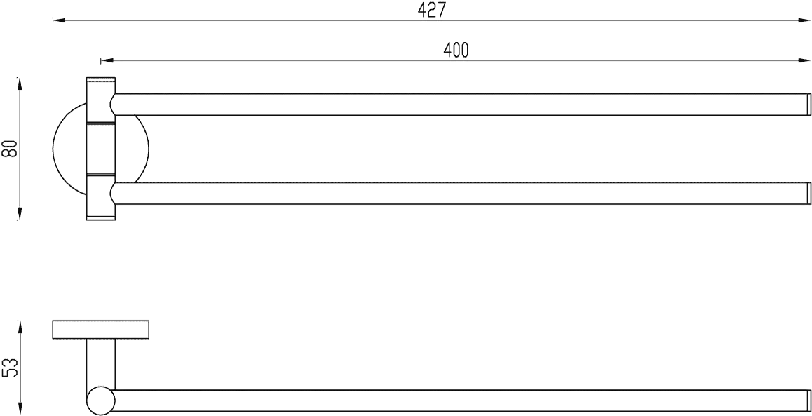 Villeroy & Boch Handtuchhalter „Elements-Tender“, Befestigung verdeckt, 1-armig in Brushed Nickel Matt Villeroy & Boch Handtuchhalter „Elements-Tender“, Befestigung verdeckt, 1-armig in Brushed Nickel Matt