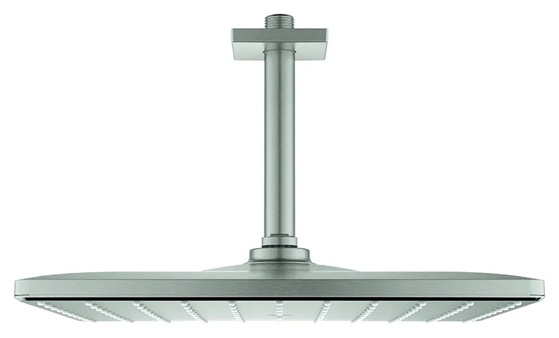 Kopfbrauseset Rainshower Mono 310 Cube 26566, Deckenauslass 142 mm, 1 Strahlart, 9,5 l/min Durchflusskonstanthalter, chrom Kopfbrauseset Rainshower Mono 310 Cube 26566, Deckenauslass 142 mm, 1 Strahlart, 9,5 l/min Durchflusskonstanthalter, chrom