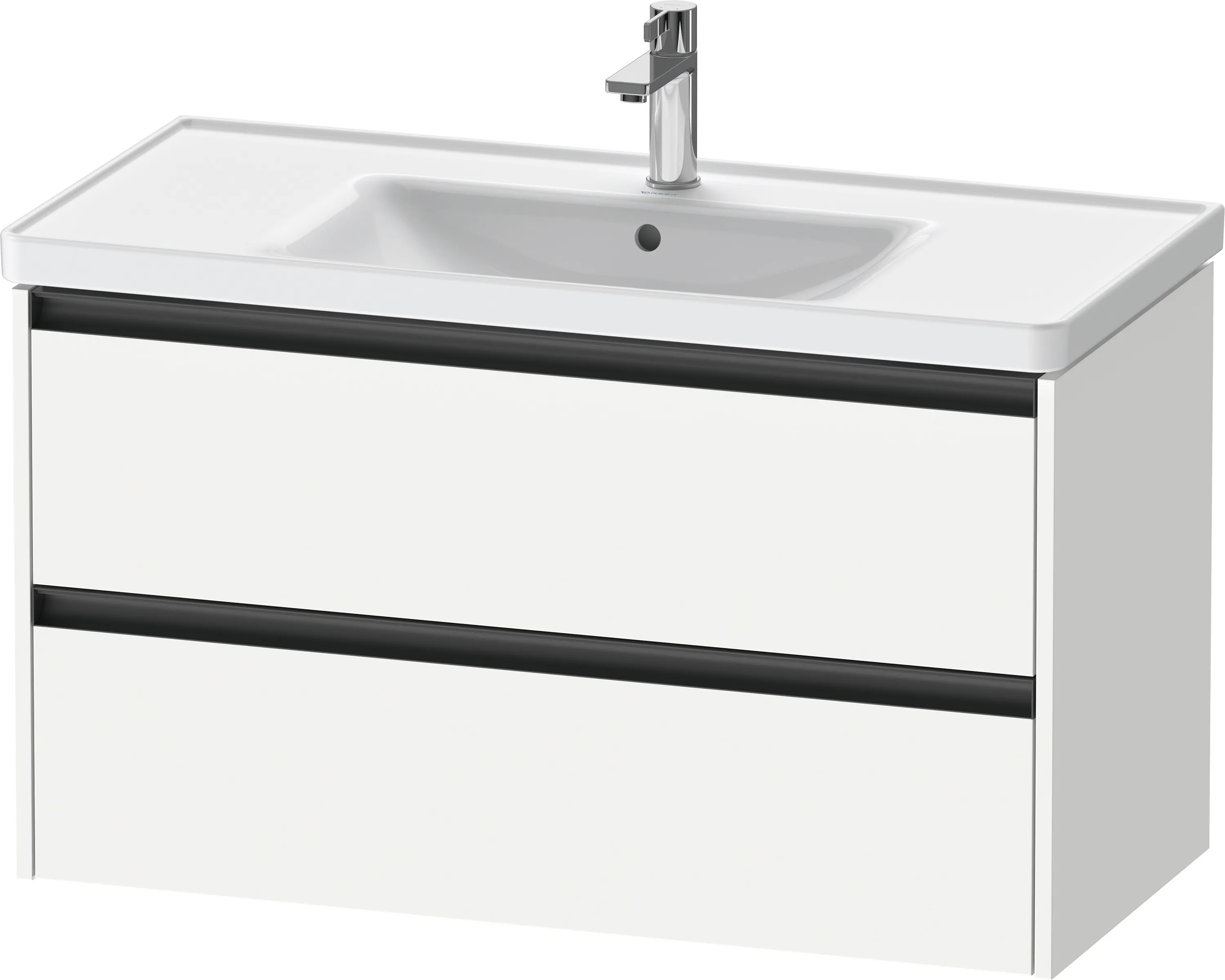 Duravit Waschtischunterschrank wandhängend „Ketho.2“ 98,4 × 54,9 × 45,5 cm Weiß Matt
