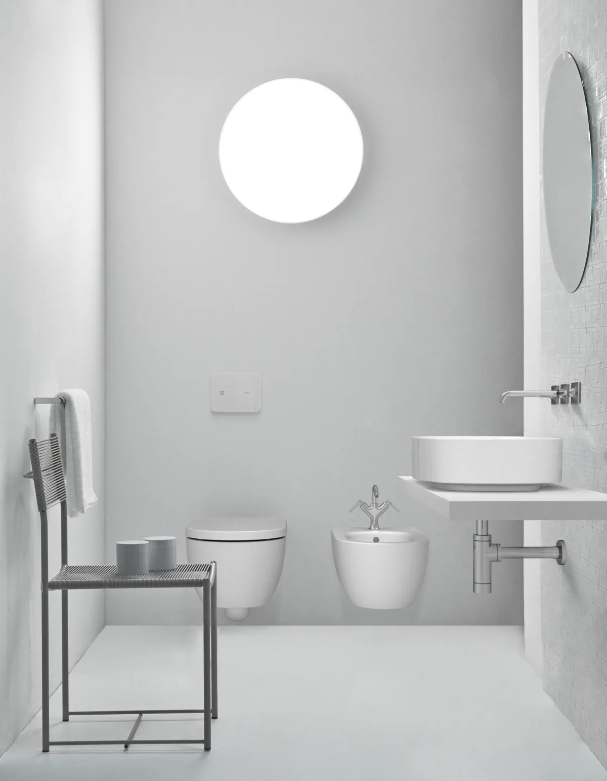 Ideal Standard Bidet „BlendCurve“, Befestigung verdeckt 35,5 × 54 × 25 cm in Weiß