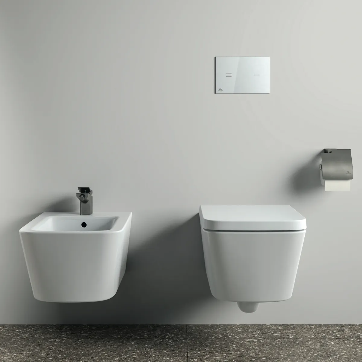 Ideal Standard Conca Cube Papierrollenhalter, eckig, Magnetic Grey Ideal Standard Conca Cube Papierrollenhalter, eckig, Magnetic Grey