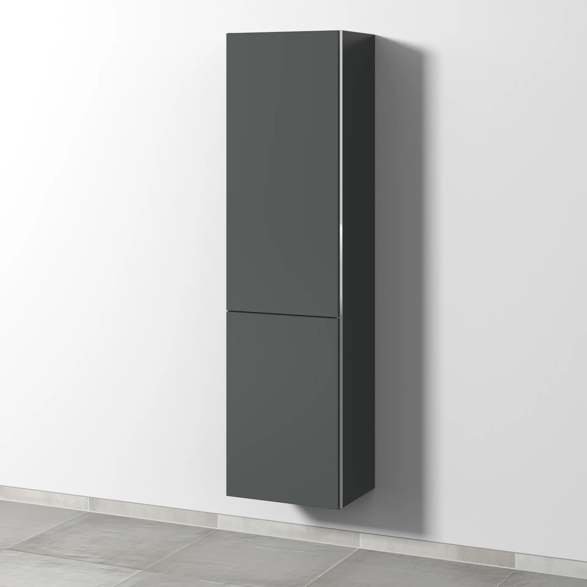 Sanipa Stauraumschrank „3way“ 450 × 1700 × 345 mm Anschlag links, in Anthrazit (matt), Anschlag links Sanipa Stauraumschrank „3way“ 450 × 1700 × 345 mm Anschlag links, in Anthrazit (matt), Anschlag links