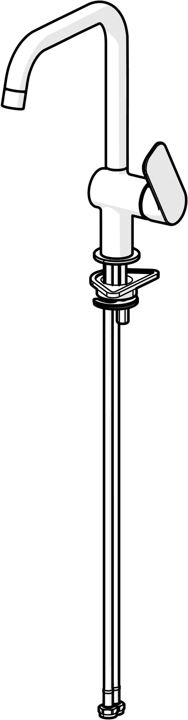 HansaBASIC Küchenarmatur EHM 5556, Ausladung 200 mm, DN15, Chrom HansaBASIC Küchenarmatur EHM 5556, Ausladung 200 mm, DN15, Chrom