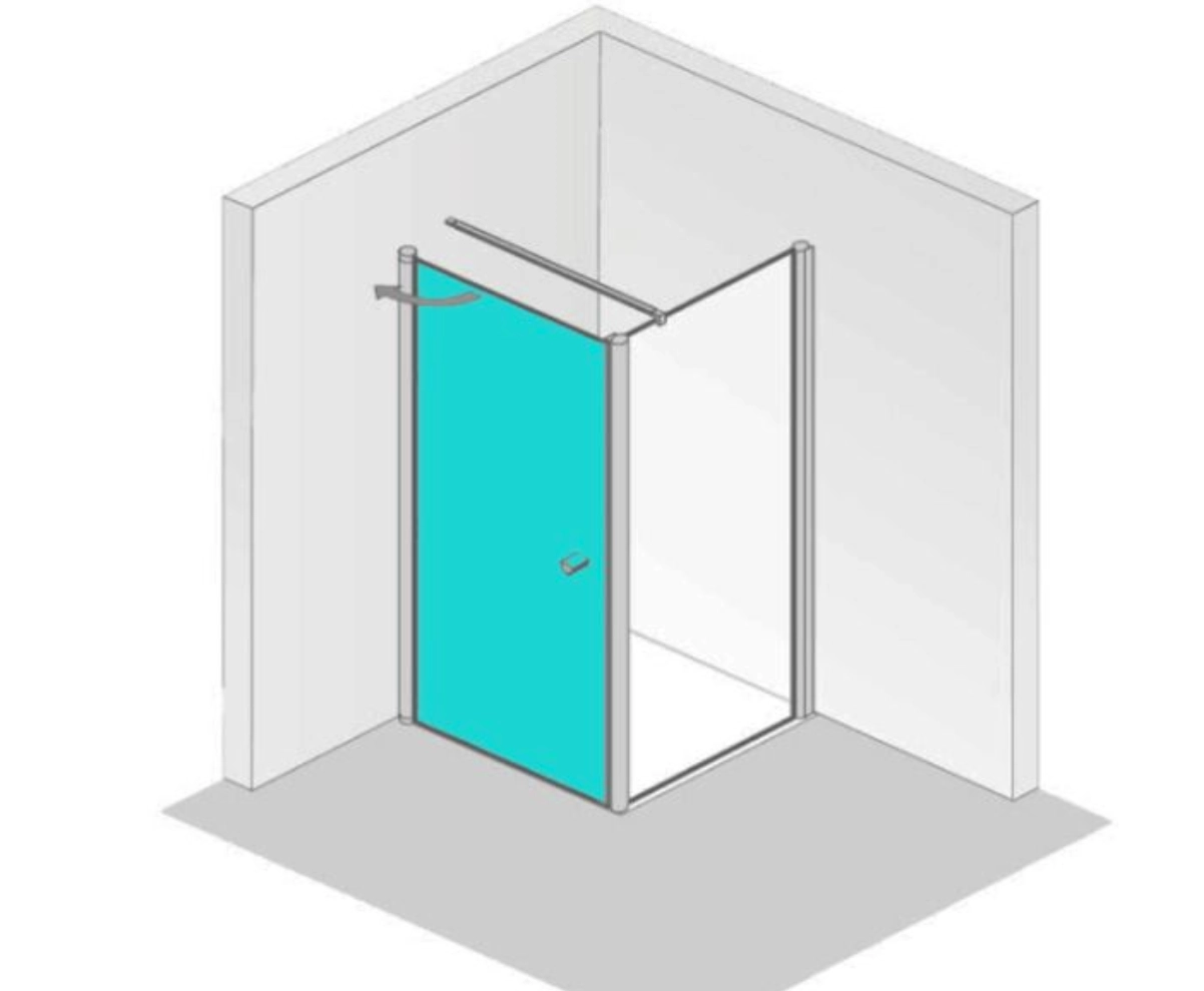 HSK teilgerahmt Drehtür „Exklusiv 2.0“ für Seitenwand Glas Klar hell, Profile Alu Silber-matt, B: 1000 mm H: 2000 mm HSK teilgerahmt Drehtür „Exklusiv 2.0“ für Seitenwand Glas Klar hell, Profile Alu Silber-matt, B: 1000 mm H: 2000 mm
