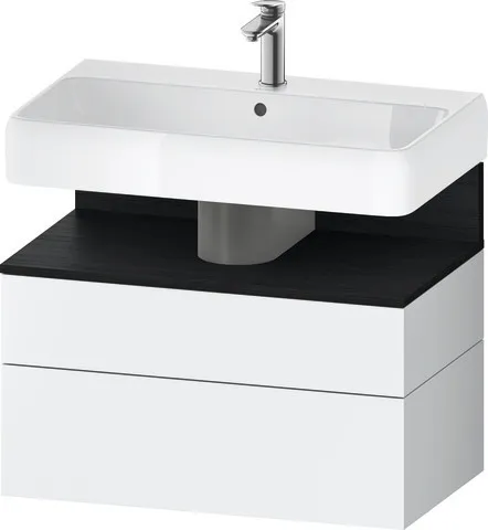 Duravit Waschtischunterschrank wandhängend „Qatego“ 79 × 59 × 47 cm in, mit Beleuchtung