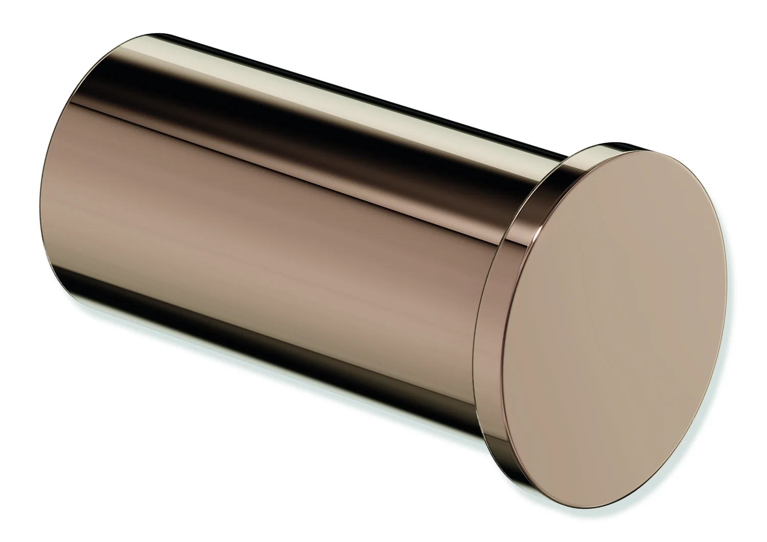 HEWI Einzelhaken System 162, Edelstahl PVD, Länge 35 mm, Durchmesser 15 mm, Farbe Kupfer glänzend HEWI Einzelhaken System 162, Edelstahl PVD, Länge 35 mm, Durchmesser 15 mm, Farbe Kupfer glänzend