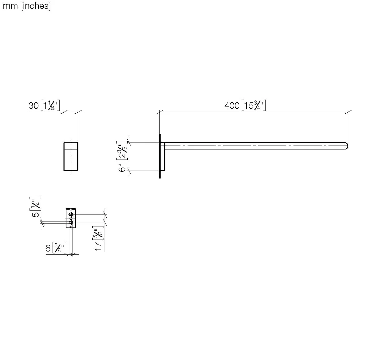 Handtuchhalter 1-teilig starr IMO Chrom 83211670 Handtuchhalter 1-teilig starr IMO Chrom 83211670
