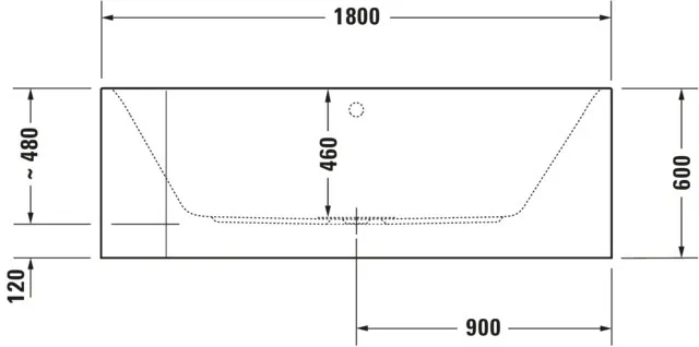 Duravit Whirlwanne „Happy D.2“ vorwand rechteck 1800 × 800 mm, rechts mit Combi-System E, in Weiß Duravit Whirlwanne „Happy D.2“ vorwand rechteck 1800 × 800 mm, rechts mit Combi-System E, in Weiß