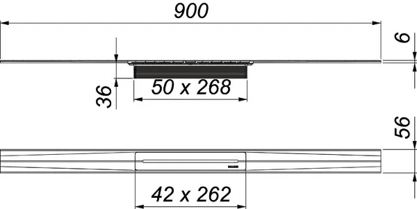 Duschrinne CeraFloor Pure, 900 mm Duschrinne CeraFloor Pure, 900 mm