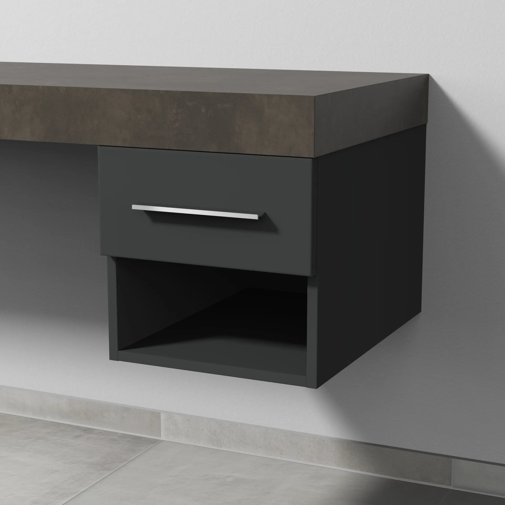 Sanipa Anbauschrank „2morrow“ 350 × 340 × 520 mm in Graphit (matt)