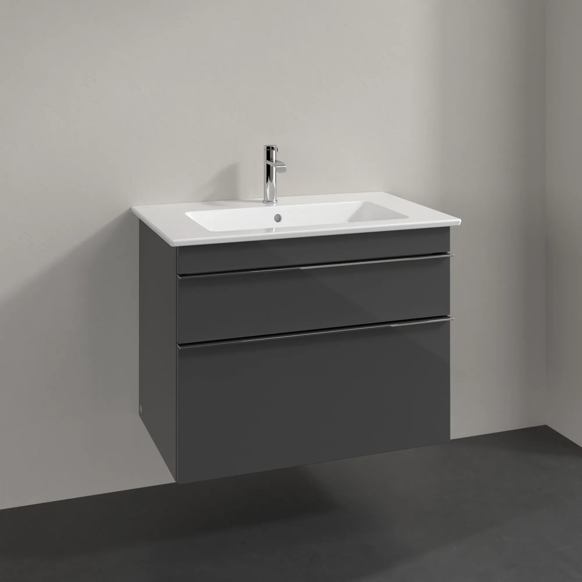 Villeroy & Boch Venticello Waschbeckenunterschrank A92501 Glossy Grey Villeroy & Boch Venticello Waschbeckenunterschrank A92501 Glossy Grey