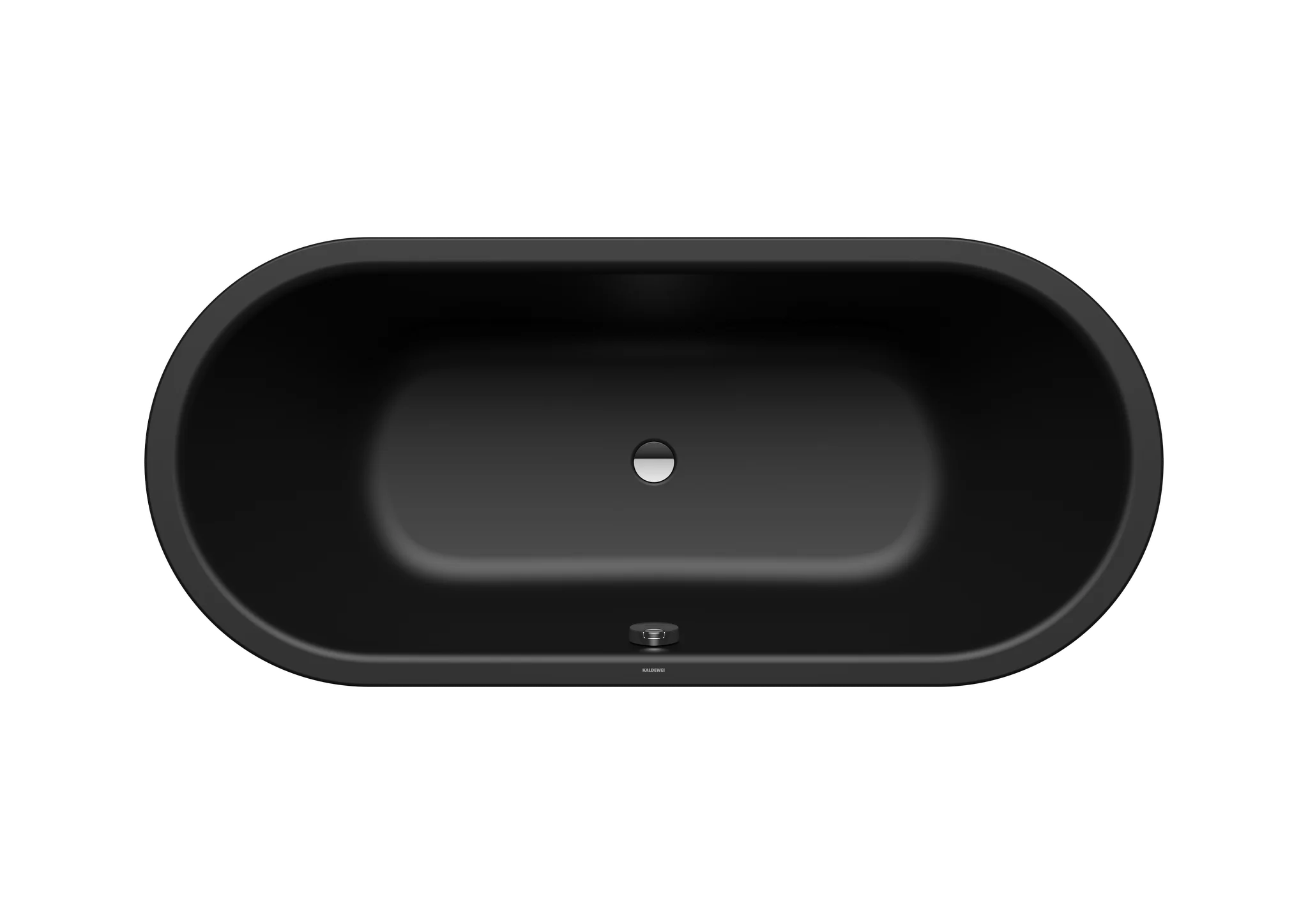 Kaldewei CLASSIC DUO OVAL Badewanne, oval, 1700 x 700 mm, schwarz matt, Tiefe 420 mm