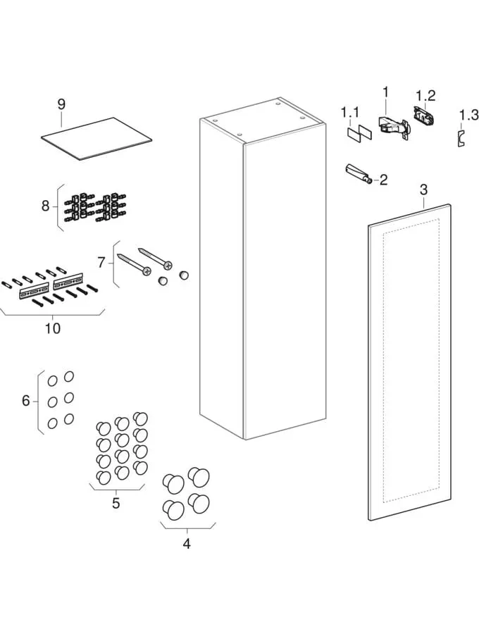 Geberit Hochschrank „Smyle“ 36 × 118 × 29,9 cm Geberit Hochschrank „Smyle“ 36 × 118 × 29,9 cm