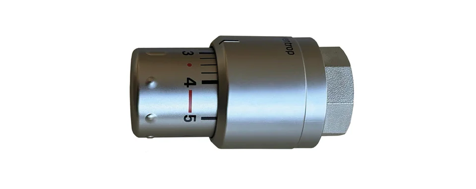 BEMM Thermostat Puro M30x1,5 - Edelstahl/Edelstahl, schlankes Design, verchromte Griffhülse, für BEMM-M-Ventil und Ventil-Röhrenradiatoren BEMM Thermostat Puro M30x1,5 - Edelstahl/Edelstahl, schlankes Design, verchromte Griffhülse, für BEMM-M-Ventil und Ventil-Röhrenradiatoren