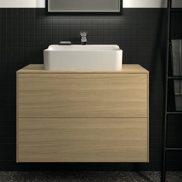 Ideal Standard Waschtischunterschrank „Conca“ 80,2 × 55 × 50,5 cm Eiche hell Furnier Ideal Standard Waschtischunterschrank „Conca“ 80,2 × 55 × 50,5 cm Eiche hell Furnier