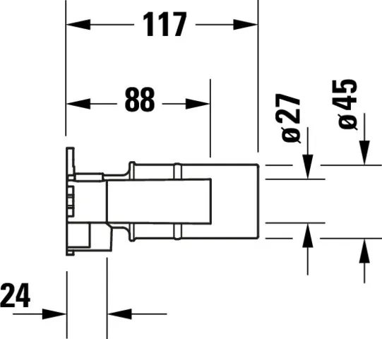 Duravit Unterputz-Armatur „Zubehör Armaturen“ Duravit Unterputz-Armatur „Zubehör Armaturen“