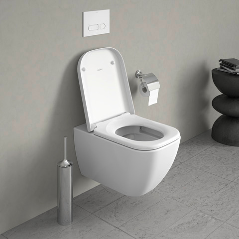 WC-Sitz Happy D.2 mit SoftClose Scharniere edelstahl, weiß
