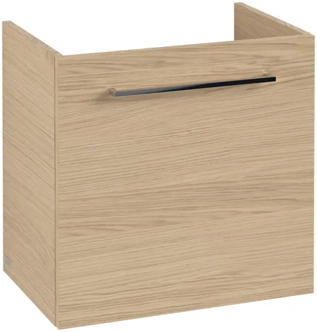 Villeroy & Boch Waschtischunterschrank mit Tür „Avento“ für Schrankwaschtisch 530 × 514 × 352 mm Nordic Oak, Anschlag rechts, Soft Closing, 1 Tür