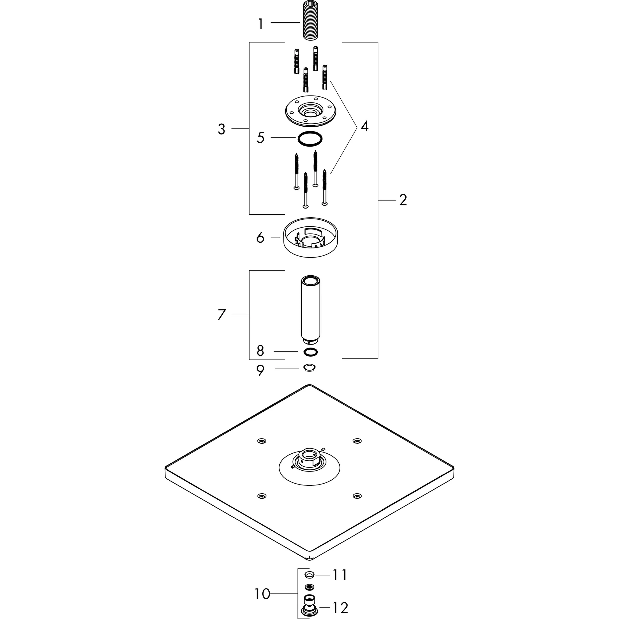 Hansgrohe Raindance E Kopfbrause 300 1jet EcoSmart mit Deckenanschluss, Chrom Hansgrohe Raindance E Kopfbrause 300 1jet EcoSmart mit Deckenanschluss, Chrom