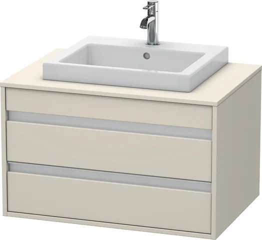 Duravit Waschtischunterschrank wandhängend „Ketho“ 80 × 49,6 × 55 cm Taupe Matt Duravit Waschtischunterschrank wandhängend „Ketho“ 80 × 49,6 × 55 cm Taupe Matt