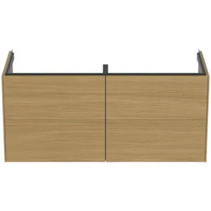 Ideal Standard Möbeldoppelwaschtischunterschrank Conca 1200x505x550mm Eiche hell