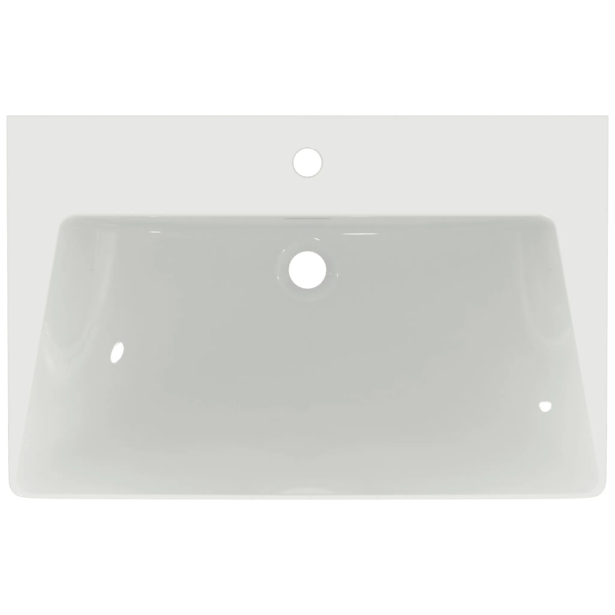 Waschbecken „Tipo-Z“ 74 × 47 × 90 cm, Hahnlochposition mittig in Weiß Waschbecken „Tipo-Z“ 74 × 47 × 90 cm, Hahnlochposition mittig in Weiß